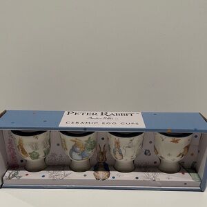 The World of Peter Rabbit (4) Piece Ceramic Egg Cups.
